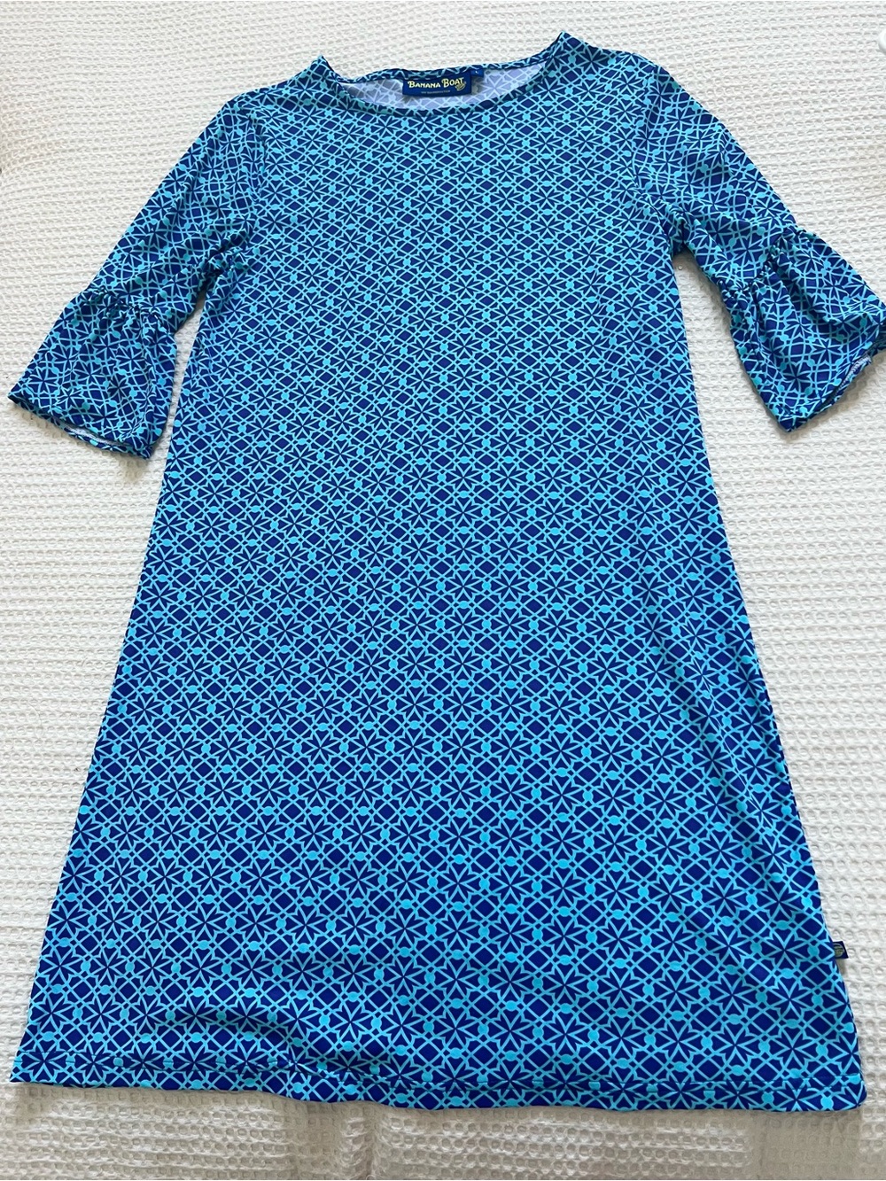 Banana boat Blue Geometric Shift Dress - Women's Casual Dress
